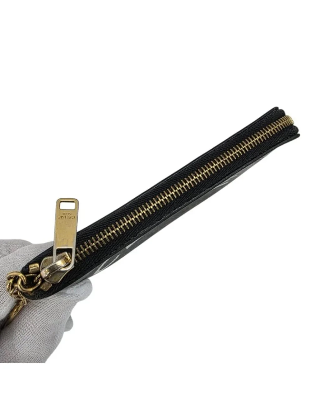 Celine Triomphe Key Ring Coin Case